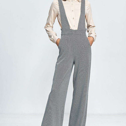 Vintage Charm High Waisted Jumpsuit For European Style