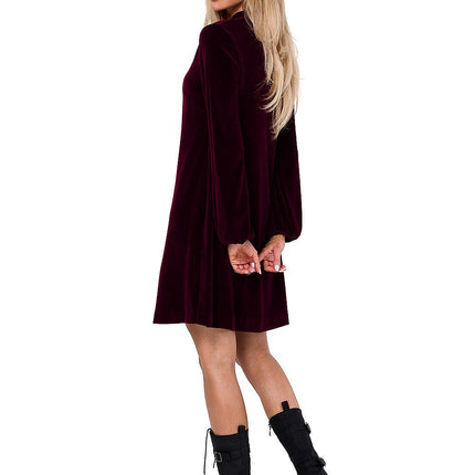 Velvet Vibe V-Neck Dress - Très Elite
