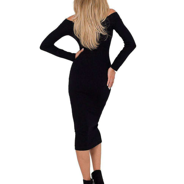 Elegantly Ribbed Knit Daydress Moe - Your Go-To Fashion Statement