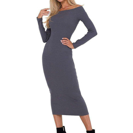Elegantly Ribbed Knit Daydress Moe - Your Go-To Fashion Statement