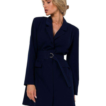 Chic Belted Jacket Dress Ensemble