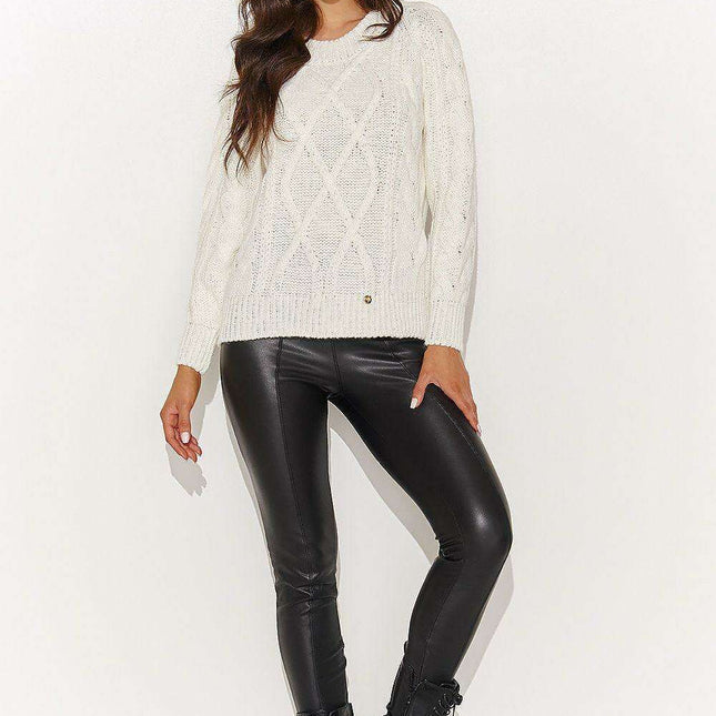 Chic Braided Tartan Pullover