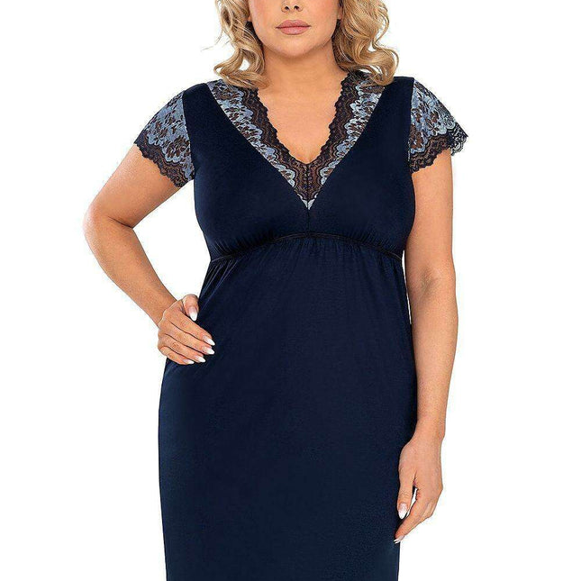 Enigmatic Elegance Plus Size Nightshirt