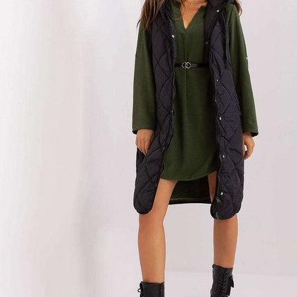 Versatile Extended Length Quilted Hooded Vest