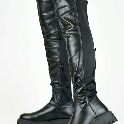 Elite Luxe Musketeer Leather Boots