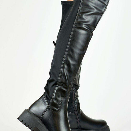 Elite Luxe Musketeer Leather Boots