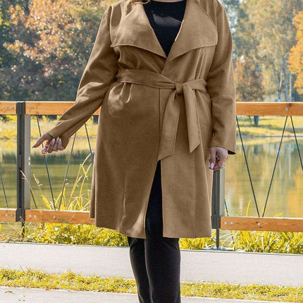 Elegant Curves: Plus Size Simona Overcoat by Karko