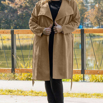 Elegant Curves: Plus Size Simona Overcoat by Karko