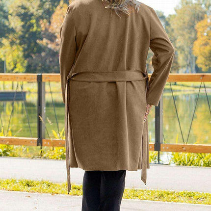 Elegant Curves: Plus Size Simona Overcoat by Karko