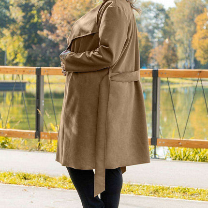 Elegant Curves: Plus Size Simona Overcoat by Karko