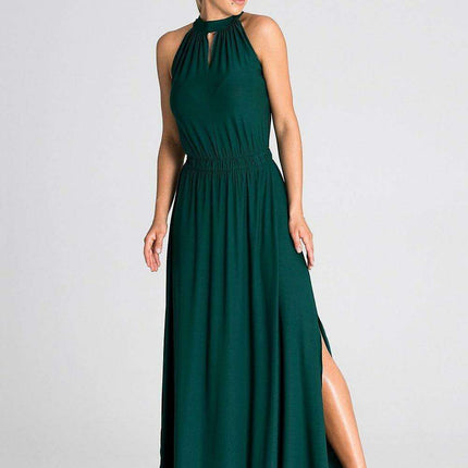 Sophisticated Pearl-Adorned Evening Gown for Elegant Events