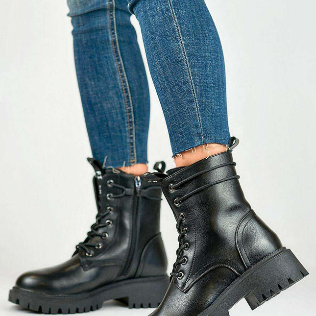 Stylish Sustainable Lace-Up Winter Footwear