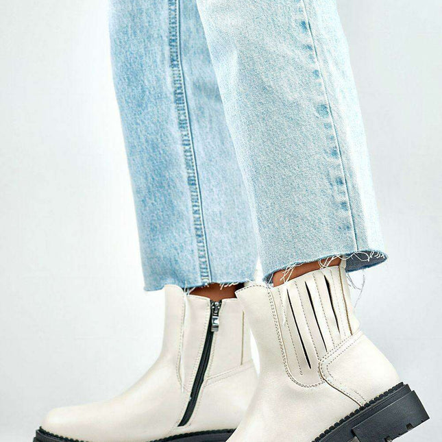 Sustainable Chic Faux Leather Winter Platform Boots