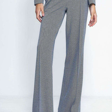 High Waisted Wide Leg Trousers Elegant Office Pants