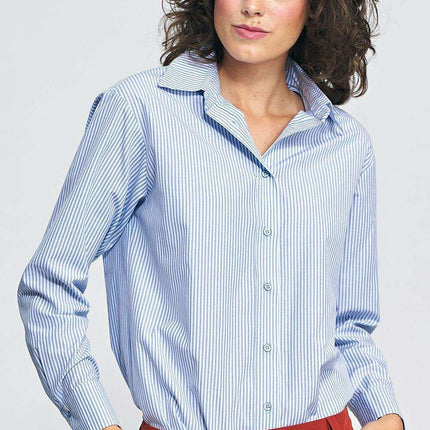 Elegant Cotton Long Sleeve Button Up Shirt By Nife Elite