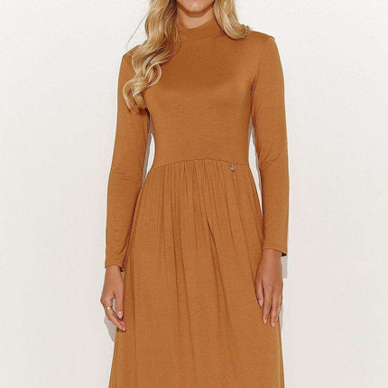 Elegant Comfort Macadamia Dress