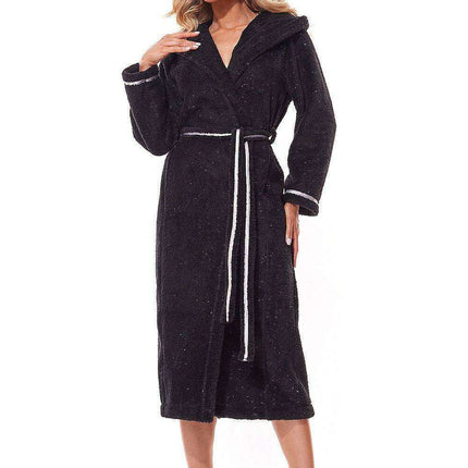 Cozy Elegance Hooded Bathrobe