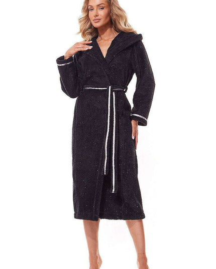 Cozy Elegance Hooded Bathrobe