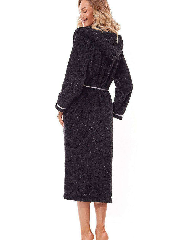 Cozy Elegance Hooded Bathrobe