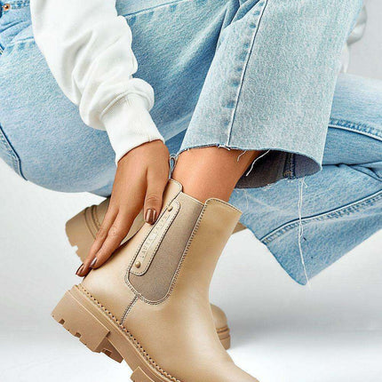 Stylish Eco-Friendly Jodhpur Boots with Warm Fur Lining