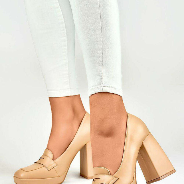 Eco-Friendly Elegant Block Heels with Unique Design