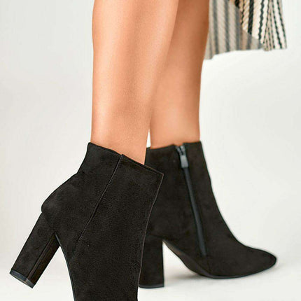 Sustainable Chic Eco-Suede High Heel Ankle Boots by PRIMO