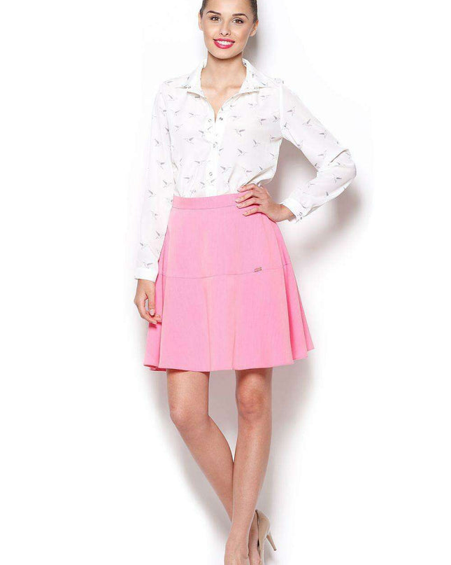 Vibrant Flared Ruffle Mini Skirt