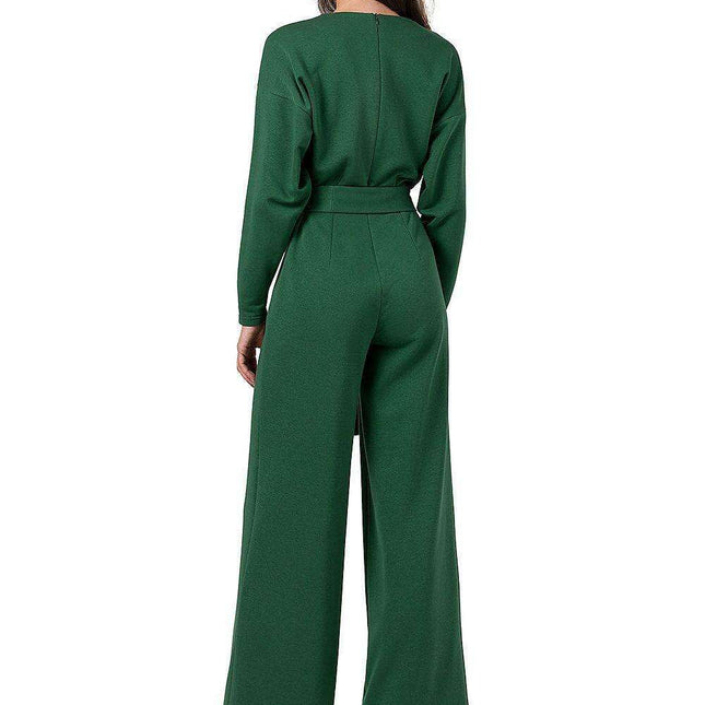 Versatile Chic Knit Jumpsuit with Adjustable Belt
