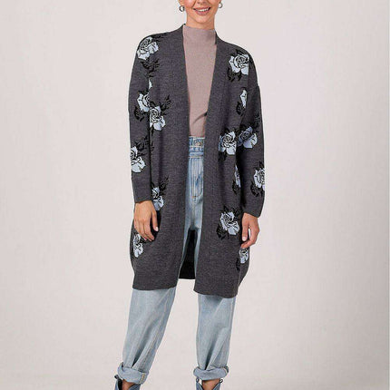 Floral Elegance Knit Cardigan