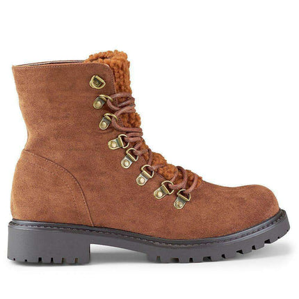 Chic Cocoa Suede Ankle Boots