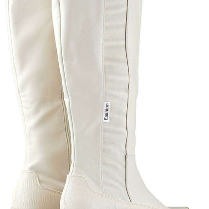 Sustainable Chic Eco Leather Thigh-High Boots