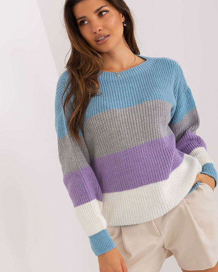 Cozy Striped Knit Sweater: Jumper Badu