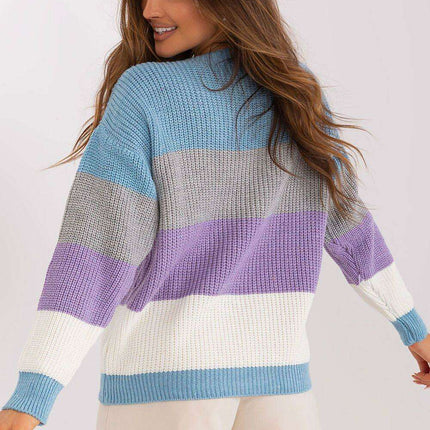 Cozy Striped Knit Sweater: Jumper Badu