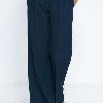High Waisted Wide Leg Trousers Elegant Office Pants