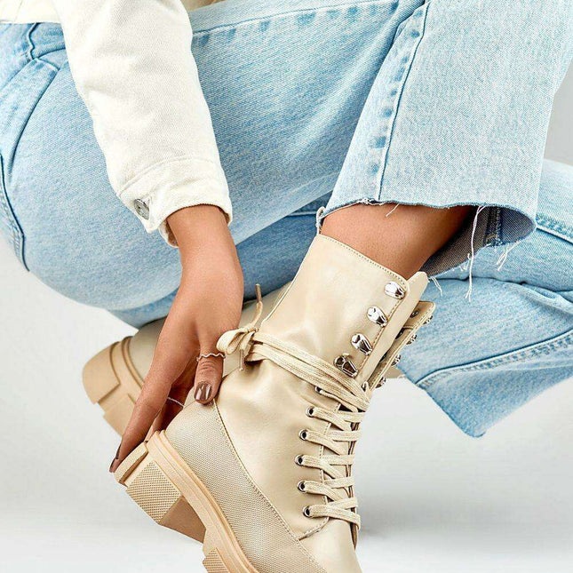 Eco-Friendly Chic Leather Ankle Boots for Fall and Winter