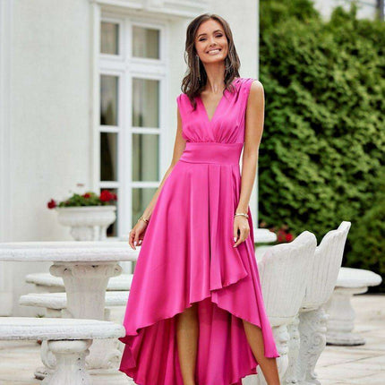 Luxe Satin A-Line Evening Dress