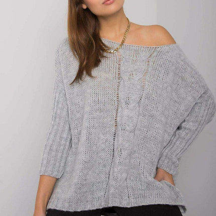 Chic Boat Neck Pullover Sweater for Women