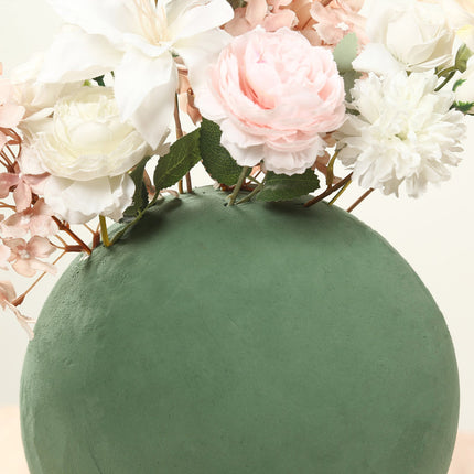 AliKopy 2-Pack 10" Smooth Green Floral Foam Balls for DIY Arrangements