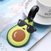 Adorable Unicorn Avocado Suitcase Tag for Easy Bag Identification