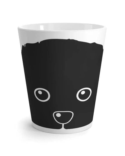 Adorable Ceramic Latte Mug for Dog Lovers - A Perfect Gift for Coffee Enthusiasts