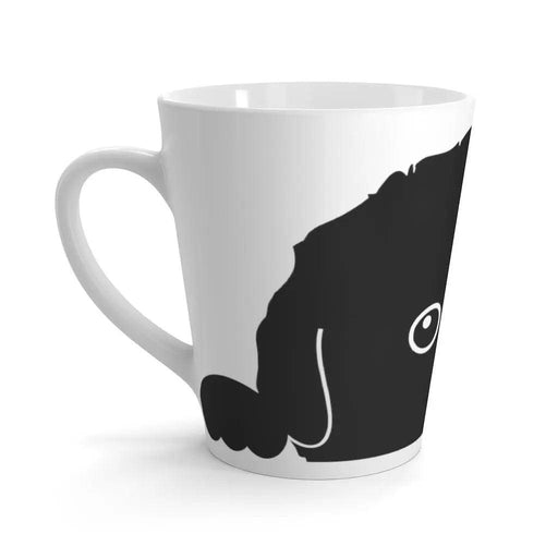 Ceramic Latte Mug with Cute Dog Design for Coffee Enthusiasts
