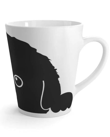 Adorable Ceramic Latte Mug for Dog Lovers - A Perfect Gift for Coffee Enthusiasts