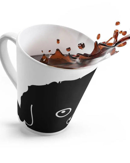 Adorable Ceramic Latte Mug for Dog Lovers - A Perfect Gift for Coffee Enthusiasts