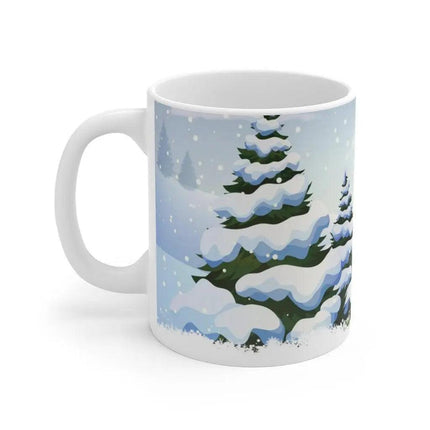Charming Fox Holiday Mug: Whimsical Cup for Joyous Sips