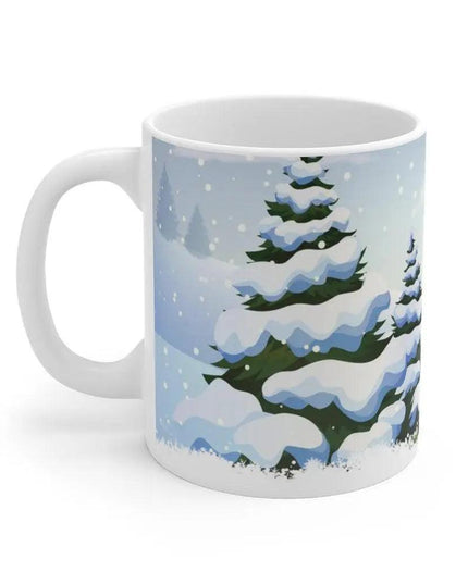Charming Fox Holiday Mug: Whimsical Cup for Joyous Sips