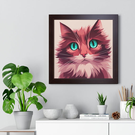 Sustainable Elegance: Maison d'Elite Framed Kitten Poster for Stylish Home Decoration