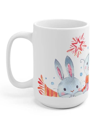 Holiday Cheer Bunny Ceramic Mug
