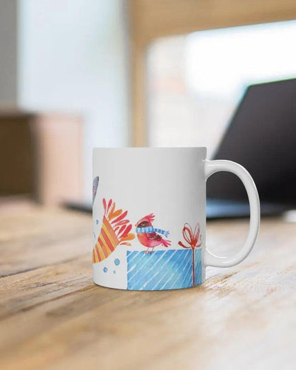 Holiday Cheer Bunny Ceramic Mug