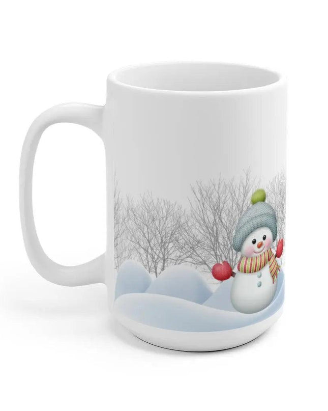 Charming Winter Snowman Ceramic Mug - Delight in Festive Sips