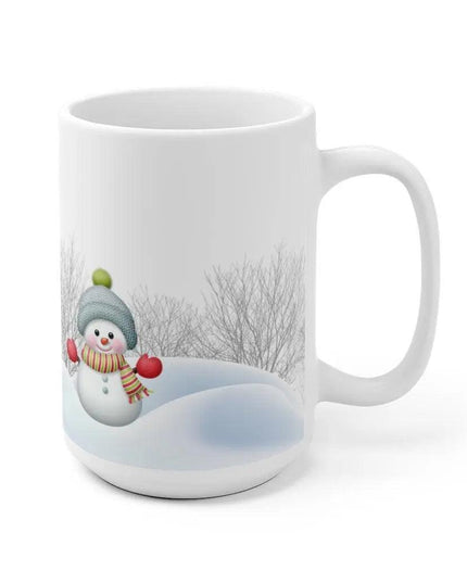 Charming Snowman Holiday Mug: Delightful Ceramic Cup for Winter Warmth